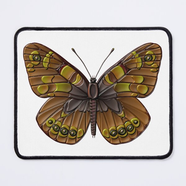 Item preview, Brown tropical plastic butterfly designed and sold by Elonium.
