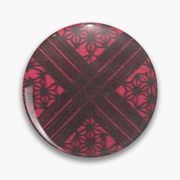 Item preview, Black and Red Katagami Lattice Weave on Mulberry Washi Paper designed and sold by CatbellyDesigns.
