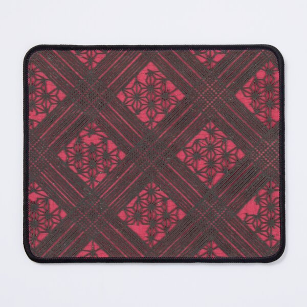Item preview, Black and Red Katagami Lattice Weave on Mulberry Washi Paper designed and sold by CatbellyDesigns.