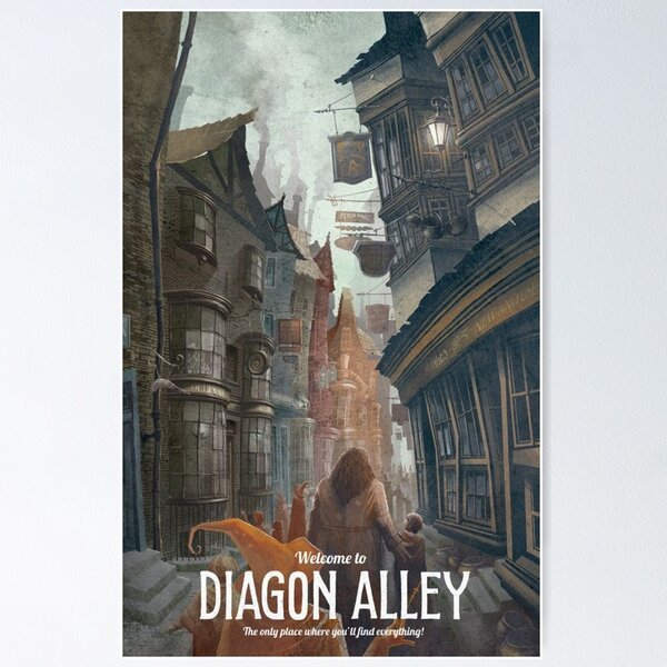 Diagon discount alley poster