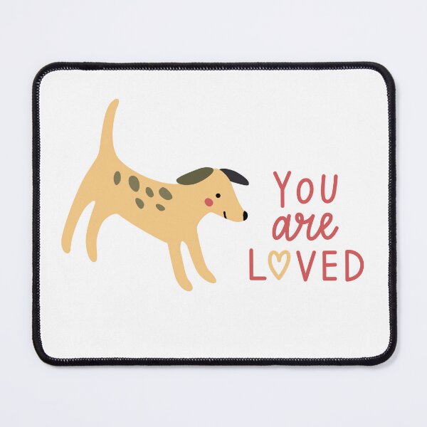 Item preview, You are loved letters and sweet puppy  designed and sold by Darina Gulbina.