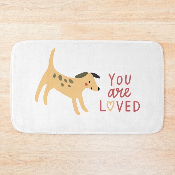 Item preview, You are loved letters and sweet puppy  designed and sold by Darina Gulbina.