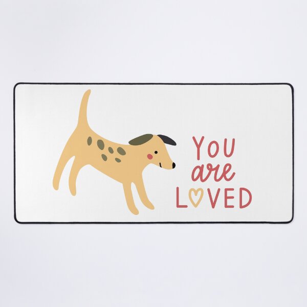 Item preview, You are loved letters and sweet puppy  designed and sold by Darina Gulbina.