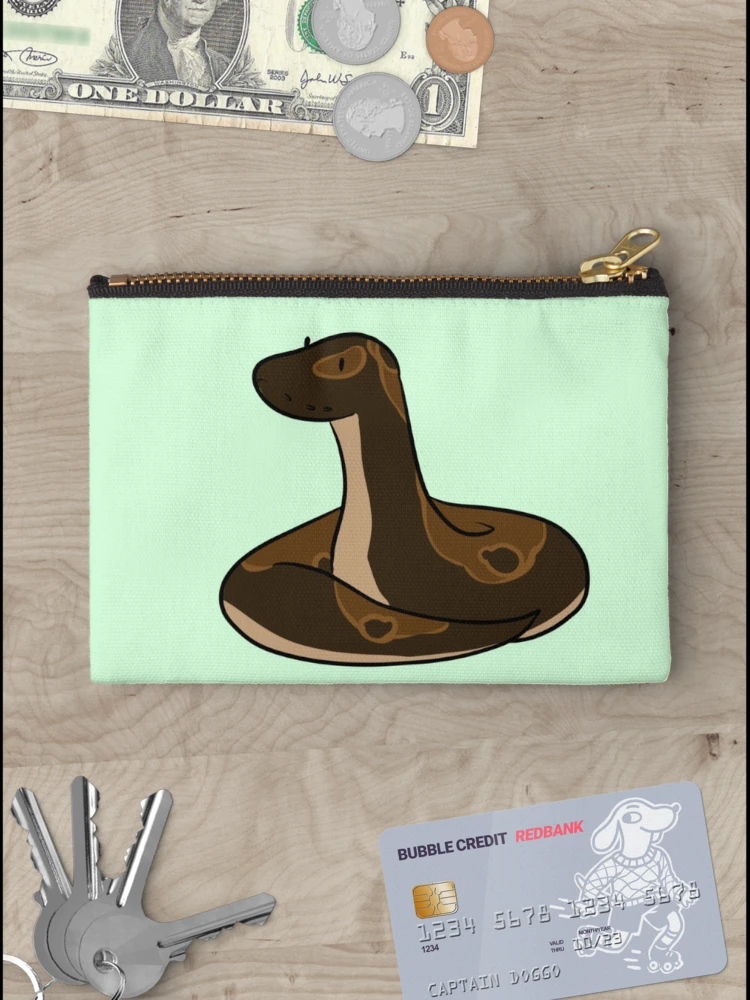 Thumbnail 3 of 4, Zipper Pouch, Ball python designed and sold by Drawingsnake.