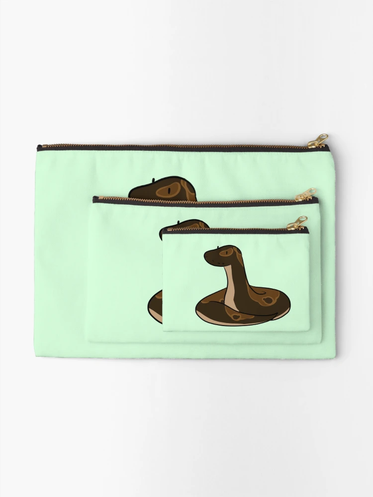 Thumbnail 2 of 4, Zipper Pouch, Ball python designed and sold by Drawingsnake.