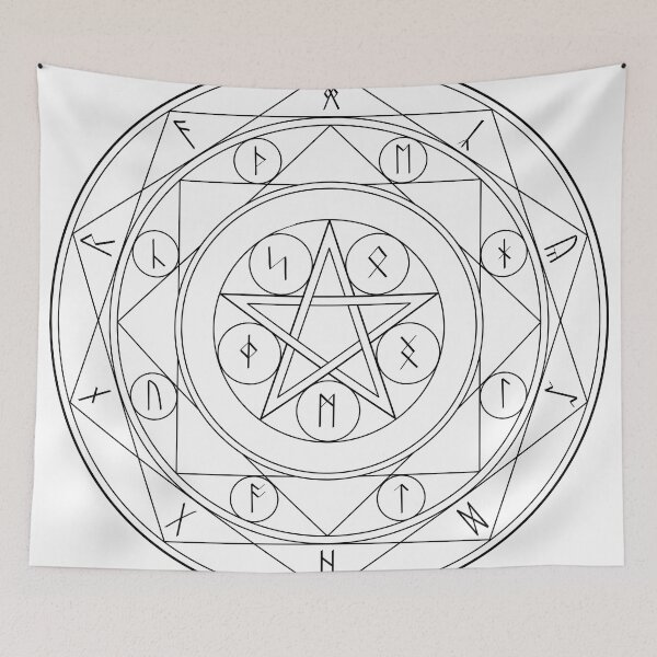 Item preview, Simple Pentagram Magic Circle designed and sold by Saanis.