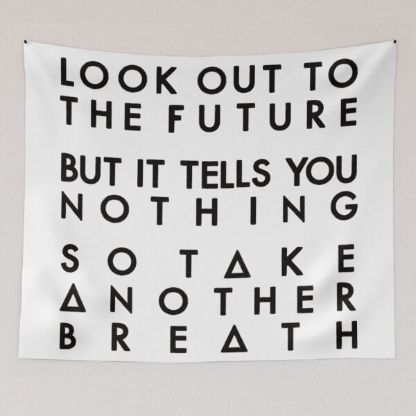 Item preview, Look to the future and breath (black) designed and sold by nynkuhhz.