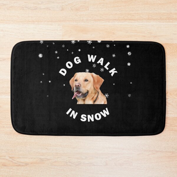 Item preview, Labrador Dog Walk In Snow  designed and sold by apuppyfeed.