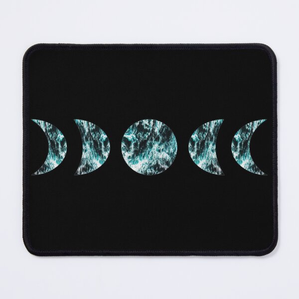 Item preview, Moon Phases Ocean (black background) designed and sold by Yellow-Eyes.