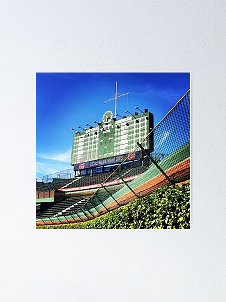 quot Wrigley Field Bleacher Bums Outfield Scoreboard Wrigley Ivy Covered