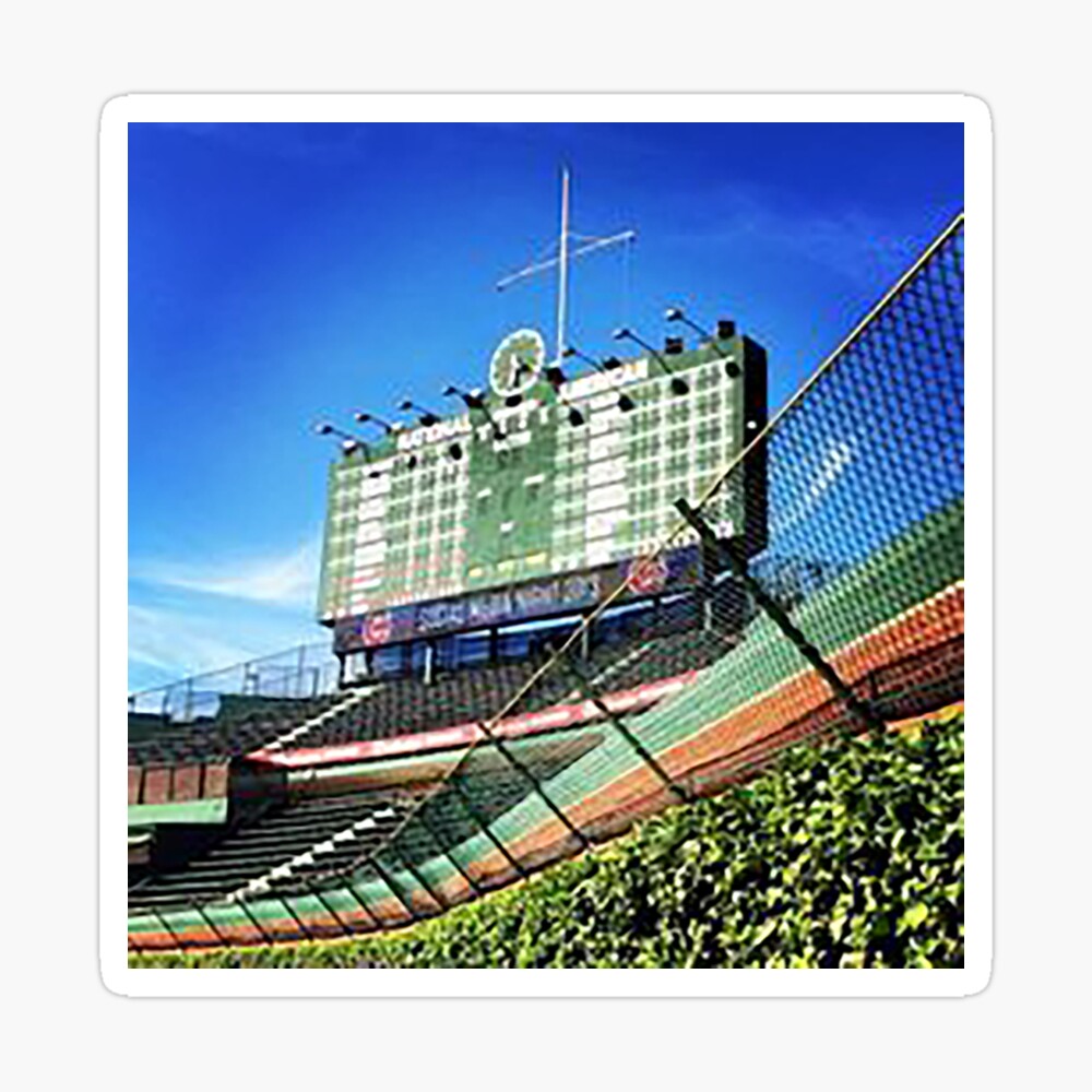 Wrigley Field, Bleacher Bums. Outfield Scoreboard Wrigley, Ivy