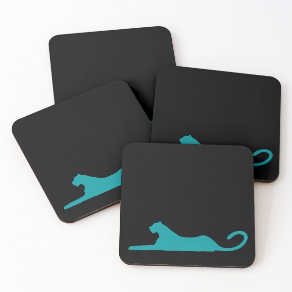 Item preview, Teal lying panther; Panther stickers designed and sold by BeskrajemM.