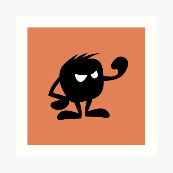 BadaBada - A is for Angry Art Print