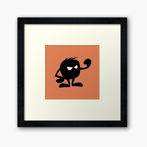 BadaBada - A is for Angry Framed Art Print