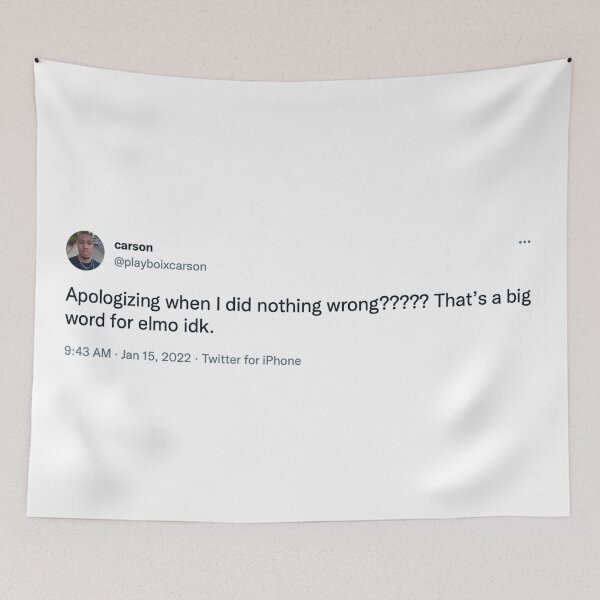 Item preview, Funny @playboixcarson tweet designed and sold by abbeygfrerer.