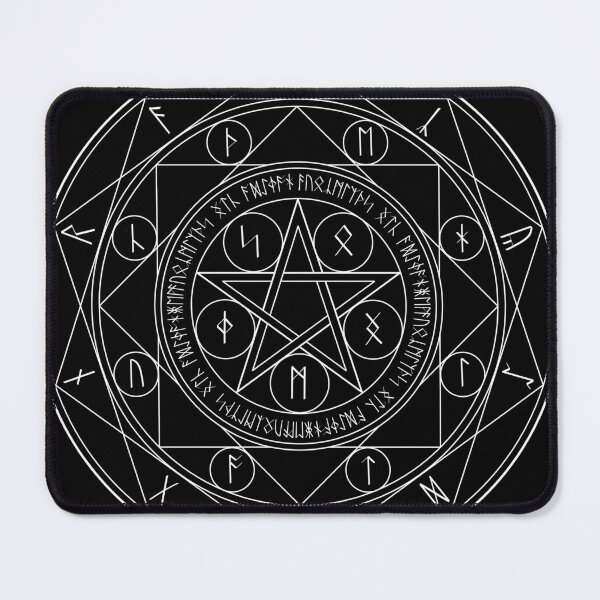 Item preview, White Pentagram Magic Circle designed and sold by Saanis.