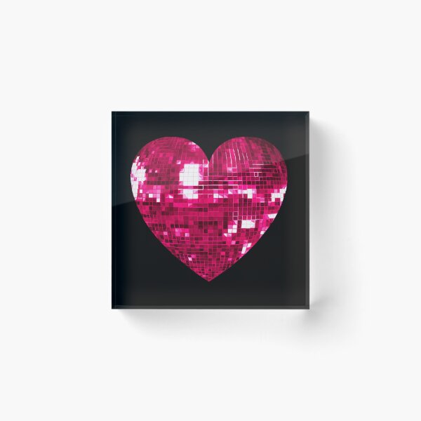 Item preview, Pink Disco Ball Heart  designed and sold by Deborah Camp.
