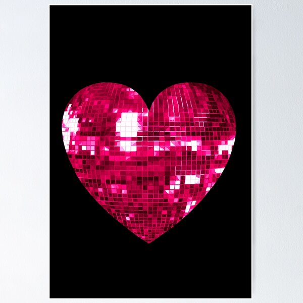 Item preview, Pink Disco Ball Heart  designed and sold by Deborah Camp.