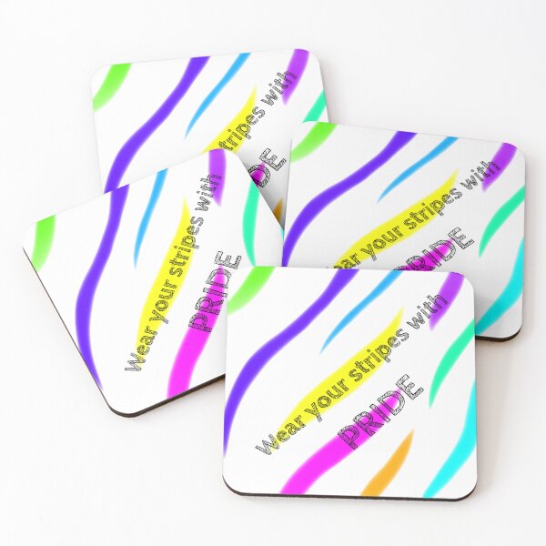 Item preview, Multicolour zebra stripes for EDS awareness designed and sold by SelfCareShack.