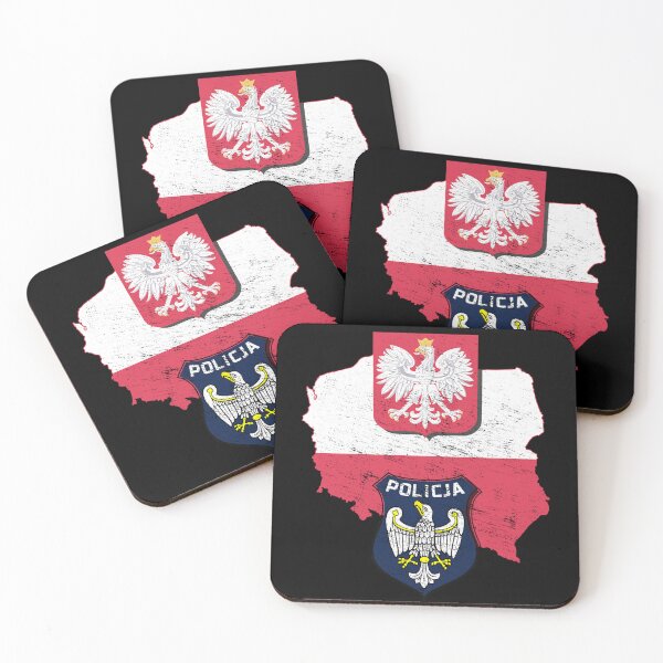 Item preview, Polish Police Poland Map Policja #1695 designed and sold by Rare-Militia.