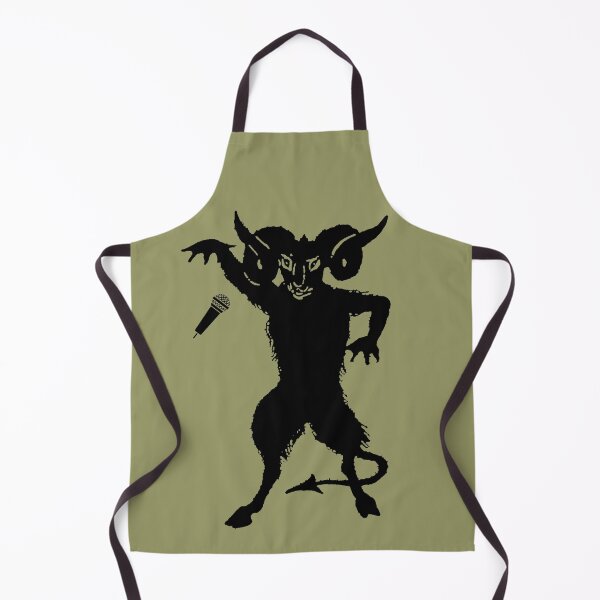 Item preview, Demon horned goat (black) mic drop funny designed and sold by SolidEarthArt.