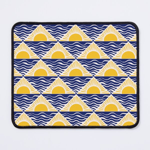 Item preview, Sunset at Sea Yellow Sun Boho Pattern designed and sold by trajeado14.