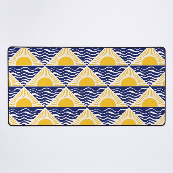 Item preview, Sunset at Sea Yellow Sun Boho Pattern designed and sold by trajeado14.