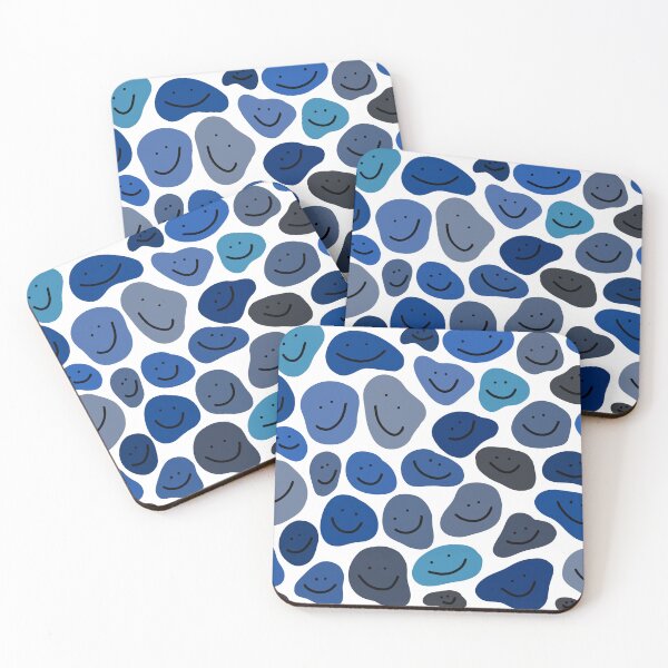 Item preview, Blue and Grey Smiley Faces :) designed and sold by abbeygfrerer.