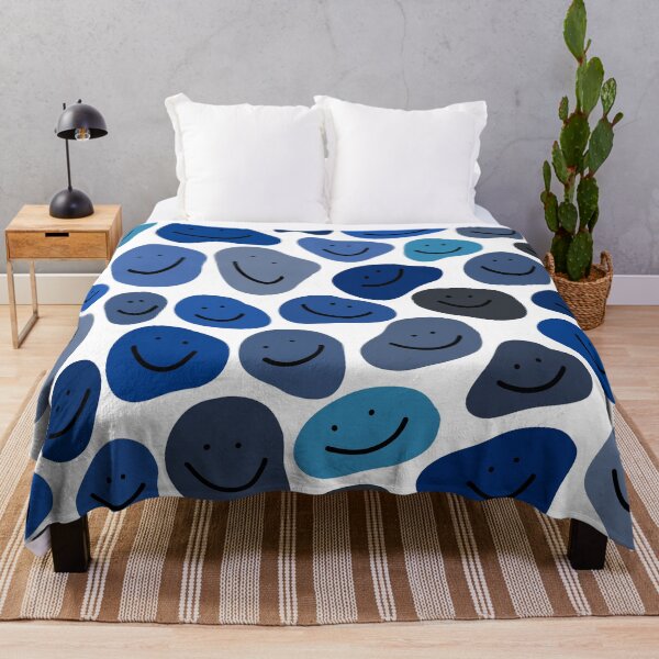 Item preview, Blue and Grey Smiley Faces :) designed and sold by abbeygfrerer.