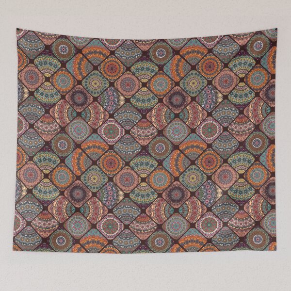 Item preview, Colorful abstract tile pattern design by Somberlain designed and sold by Somberlain.