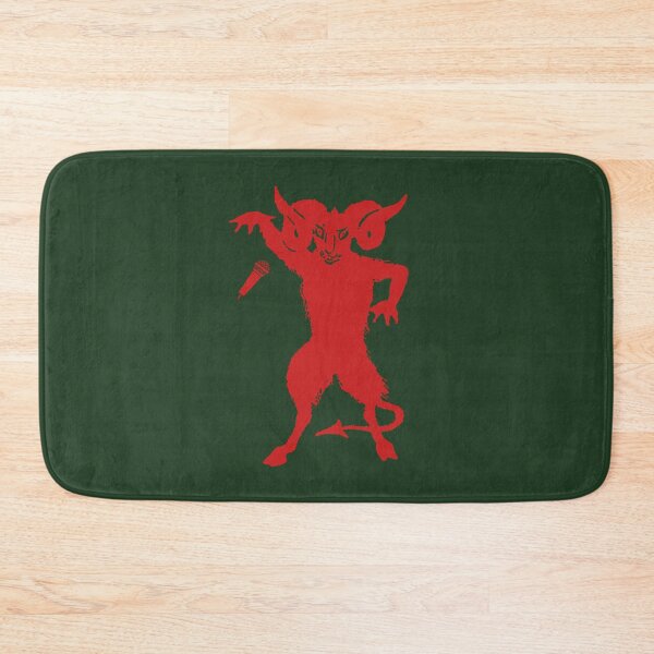 Item preview, Demon horned goat (red) mic drop funny designed and sold by SolidEarthArt.