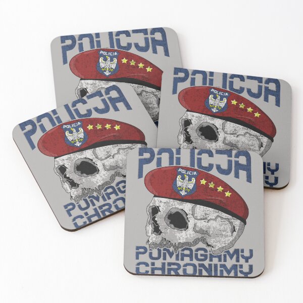 Item preview, Polish Police Poland Skull Policja #1696 designed and sold by Rare-Militia.