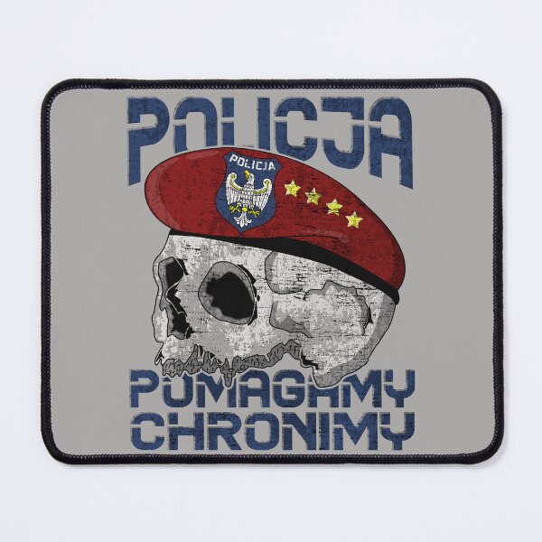 Item preview, Polish Police Poland Skull Policja #1696 designed and sold by Rare-Militia.