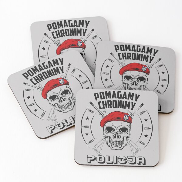 Item preview, Polish Police Poland Skull Policja #1697 designed and sold by Rare-Militia.