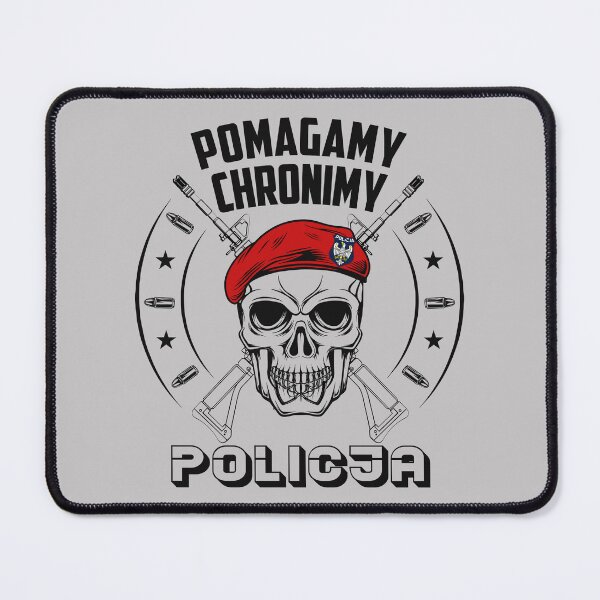 Item preview, Polish Police Poland Skull Policja #1697 designed and sold by Rare-Militia.