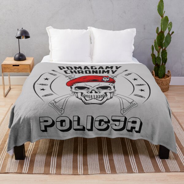 Item preview, Polish Police Poland Skull Policja #1697 designed and sold by Rare-Militia.