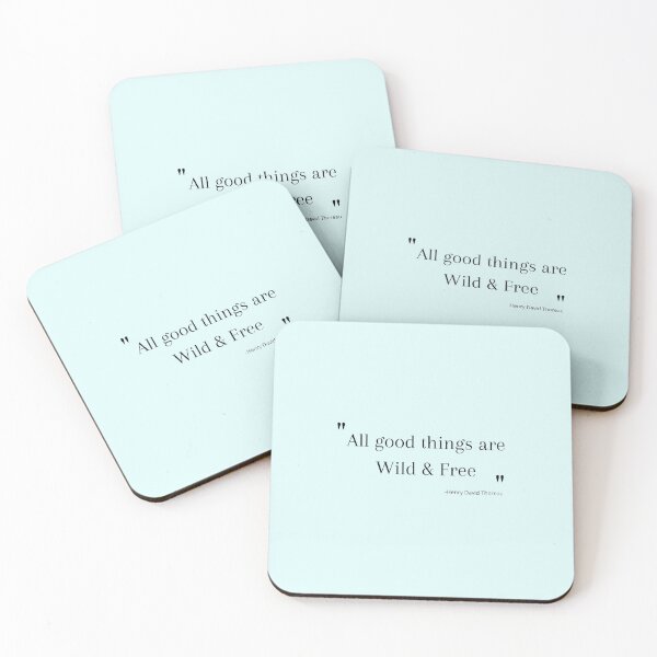 Item preview, All good things are wild and free - henry david thoreau designed and sold by Nini's Designs.