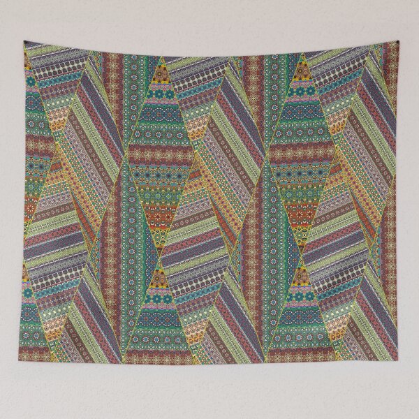 Item preview, Colorful abstract tile pattern design by Somberlain designed and sold by Somberlain.