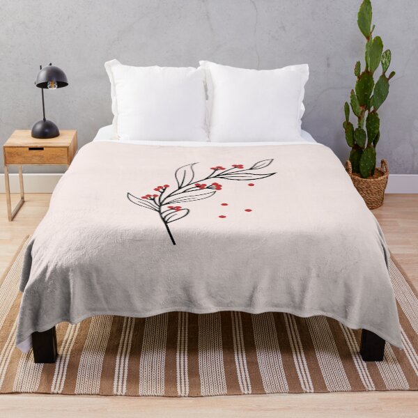 Item preview, Minimalist Red Cherry Blossom designed and sold by cerenalkan.