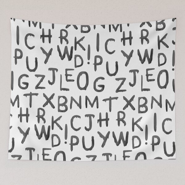 Item preview, Uppercase Alphabet Grey Letters designed and sold by ckylin.