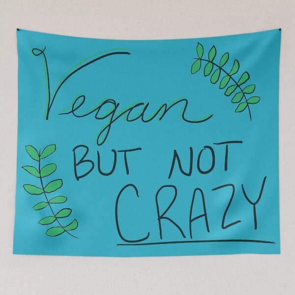 Item preview, Vegan but Not Crazy designed and sold by CaffeinatedCow.