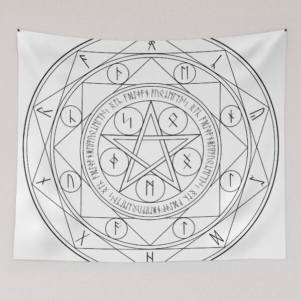 Item preview, Pentagram Magic Circle designed and sold by Saanis.