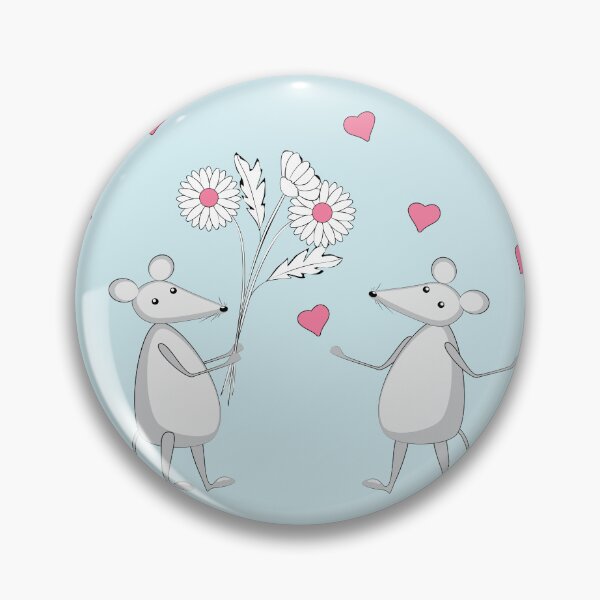 Item preview, couple enamored mice designed and sold by AlinNova.