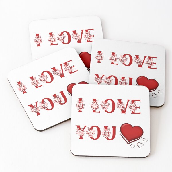 Item preview, I love you with hearts designed and sold by LoloTrends.