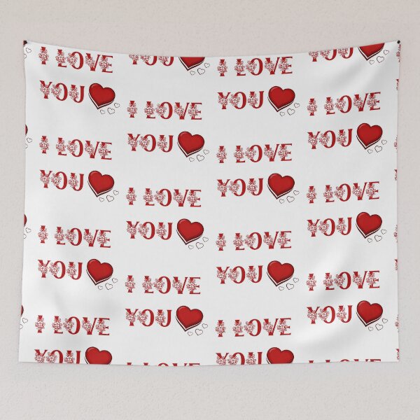 Item preview, I love you with hearts designed and sold by LoloTrends.