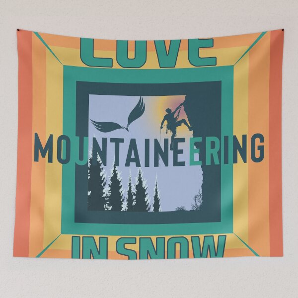 Item preview, I love mountaineering in snow designed and sold by PastaPrint.