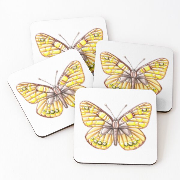 Item preview, Yellow tropical butterfly designed and sold by Elonium.