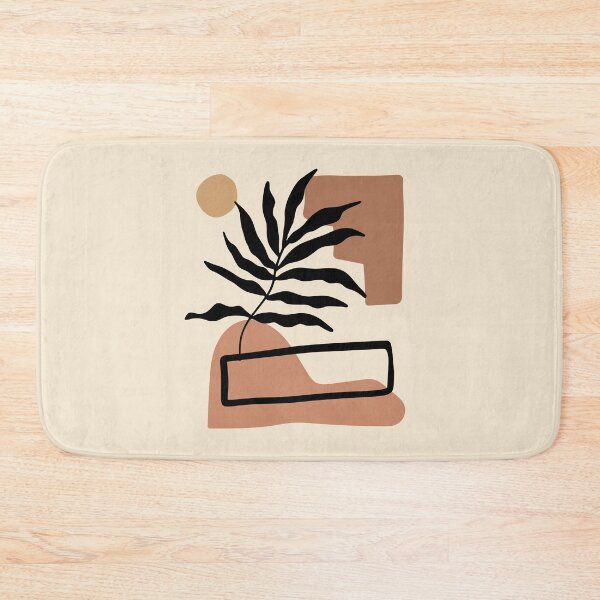 Item preview, Minimal Modern  Abstract Shapes  leave  Warm Tones  Design designed and sold by zedonee.