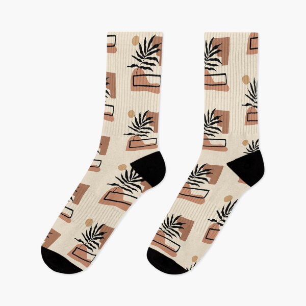 Item preview, Minimal Modern  Abstract Shapes  leave  Warm Tones  Design designed and sold by zedonee.