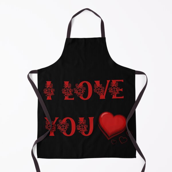 Item preview, I love you with hearts on Black BG designed and sold by LoloTrends.